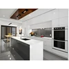 Free Combination Stackable MDF Wooden Storage Kitchen Cabinet Design with Hanging Cabinet