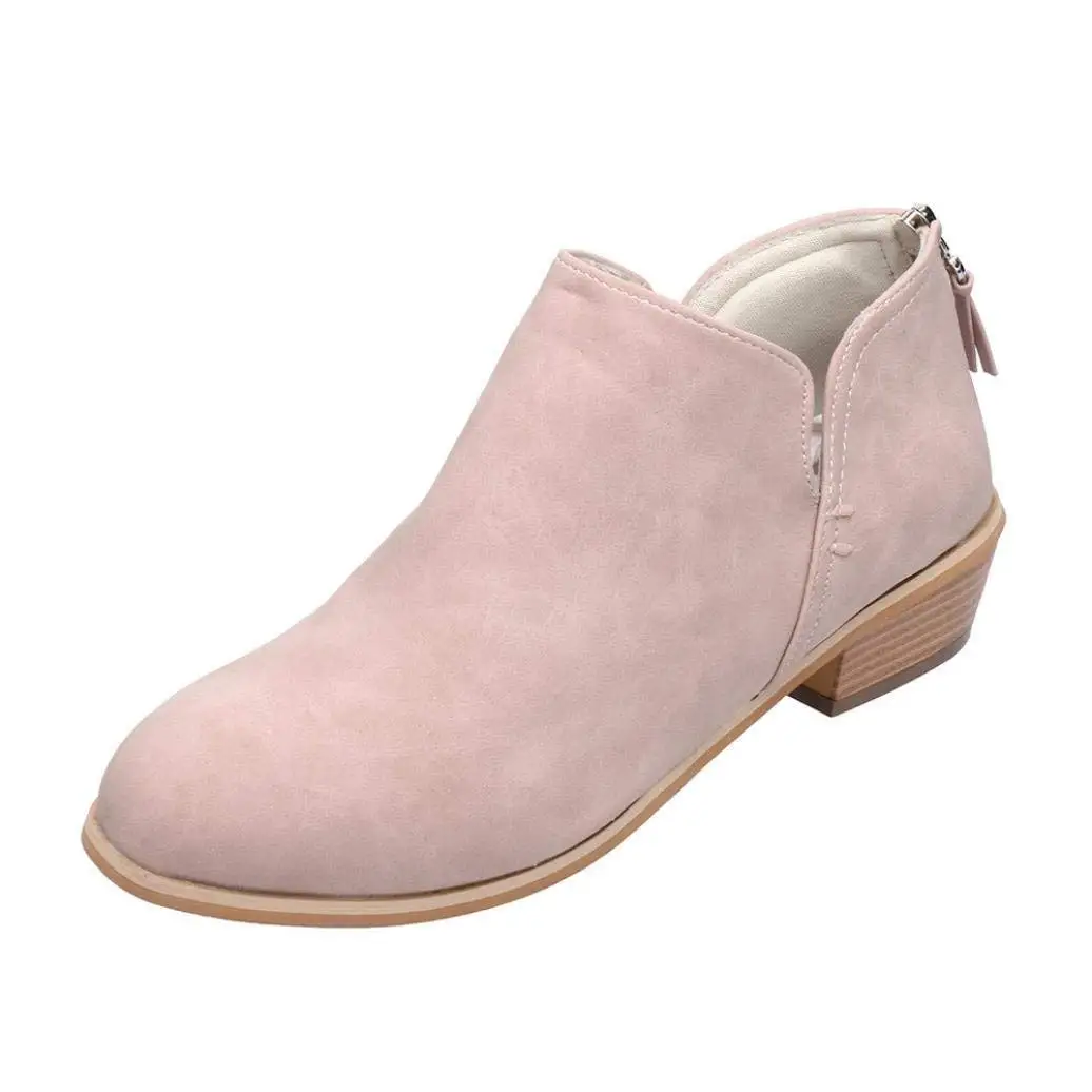 low heel booties cheap