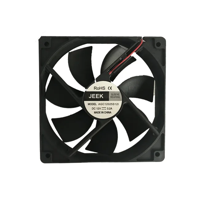 

JEEK 12025 DC 12v 120x120x25mm industrial computer 120mm axial exhaust ventilation cieling cooling circulation fan