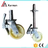 smooth sliding scaffolding castor wheel