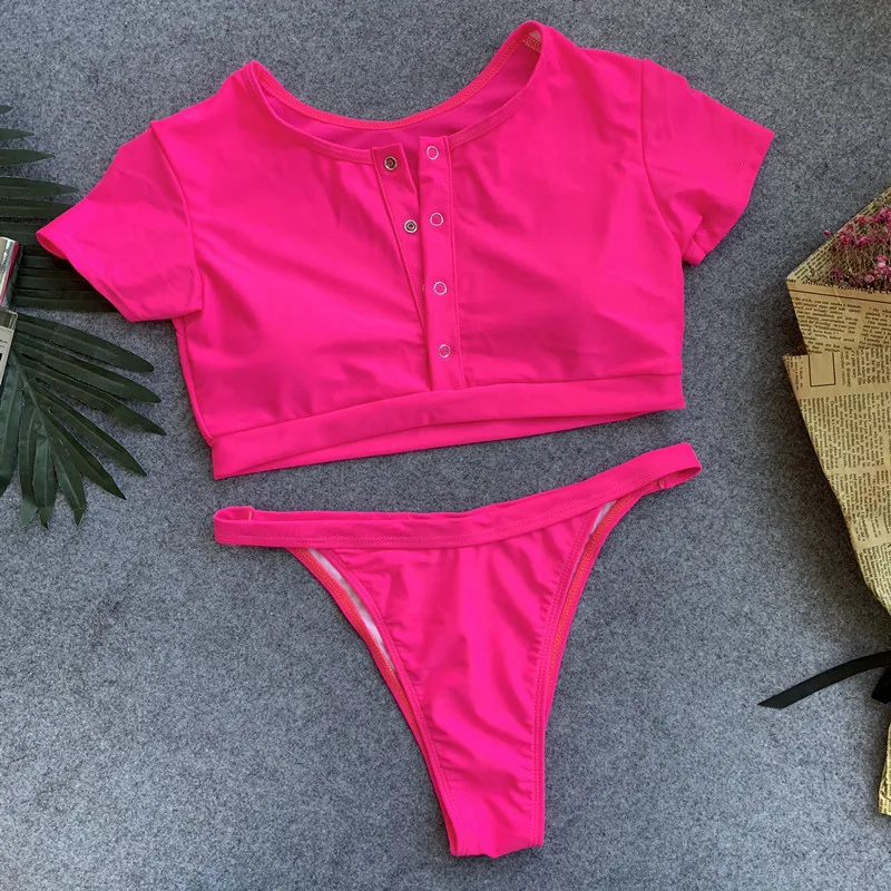 2019 Sexy Pure Color Zipper Bikini Swimwear - Buy Young Hot Girls Xxx Bikini,Pink Fashion Xxx ...