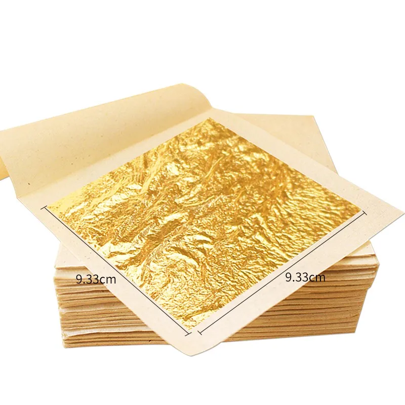 Genuine Gold Edible 24k Gold Leaf Foil Paper Sheets Skin Care Drink