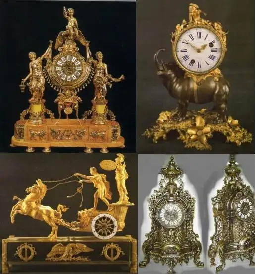 Antique Bronze Clocks / Figurines