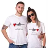 Fashion tops clothing couple t-shirt men and women custom