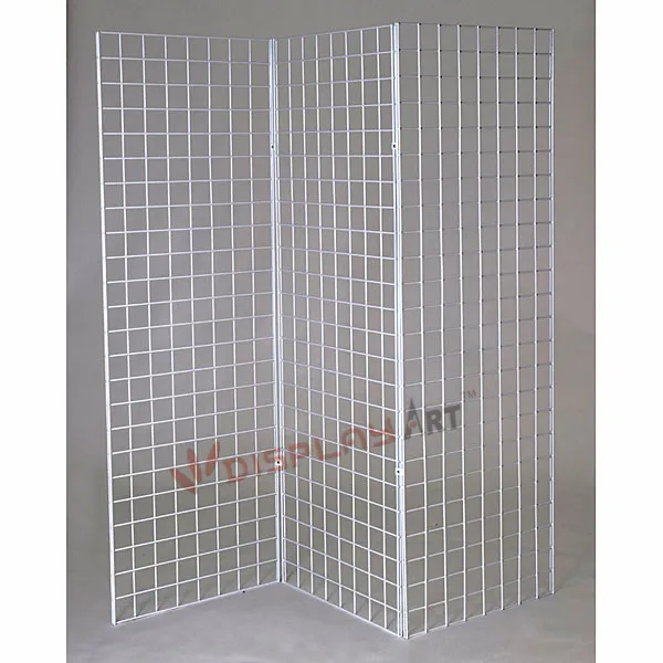 6/" Gridwall Grid Panel Metal Hook Black 40 Pieces