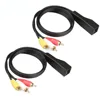 AV 3RCA to RJ45 Balun Component Video and Audio Extender Over Cat5/6 Up to 600ft/200M