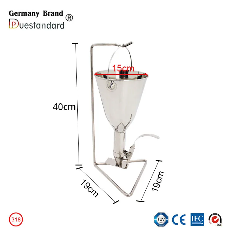 Commercial Stainless Steel Dough Batter Funnel Pancake Batter Dispenser Buy Pancake Dispenser