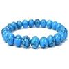 New Product Gem Stone Jewelry Blue Turquoise Bead Bracelet