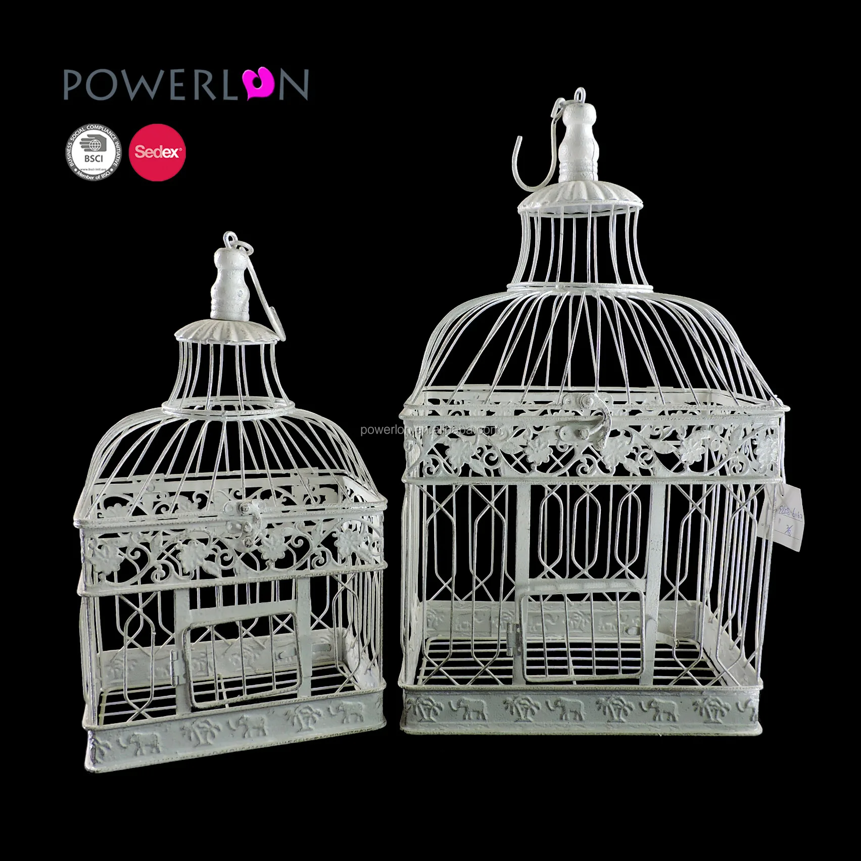 wrought iron bird cage