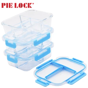 Meal Prep Glass Containers 3 Compartment Reusable Food Containers