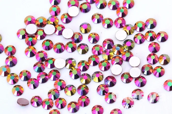 Factory Wholesale New Color  SS20 Northern Light Flat Back Crystal Strass Glass Non Hot Fix Gems for Bikinis Decoration