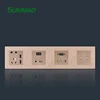 China Suppliers Modular Hotel Universal Wall Socket With USB,Wholesale EU Interruptores