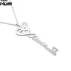 Wholesale Personalized jewelry 925 sterling silver key to true love name necklace