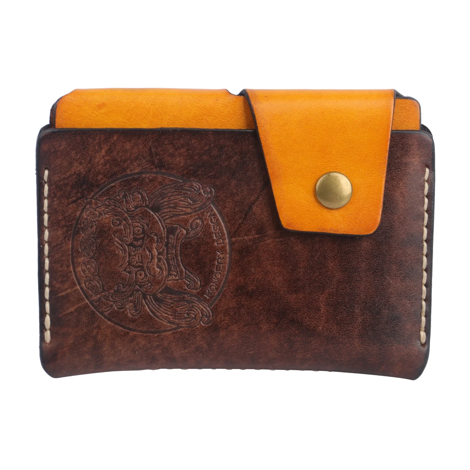 

Best Selling Genuine Leather Card Holder Case For Promotion Gift, Dark brown