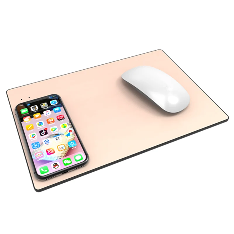 Aluminum Mouse Pad with Qi Wireless Charging