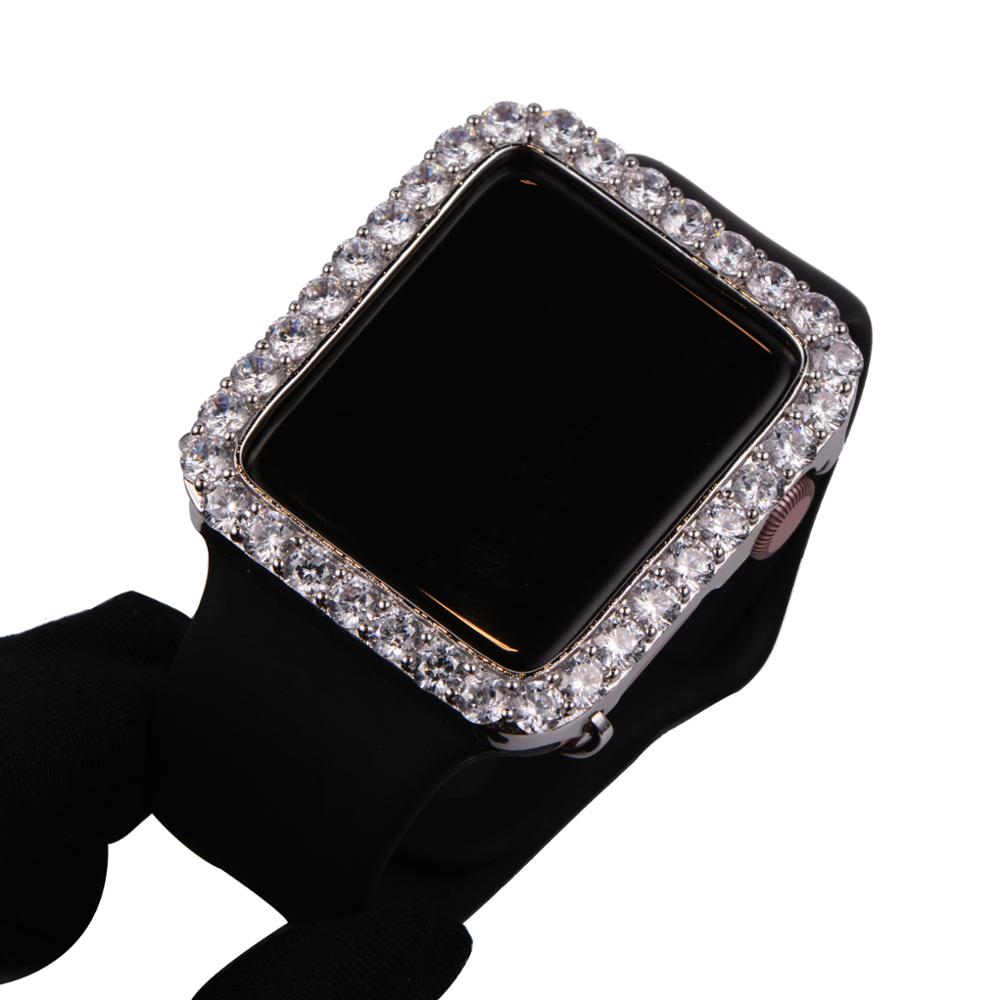 
Series 1/2/3 38MM 42MM Iced Out Diamond Watch Case Cover For Apple 
