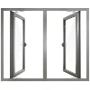 Interior Aluminium Casement Windows with CE Certificate PNOC0024CMW