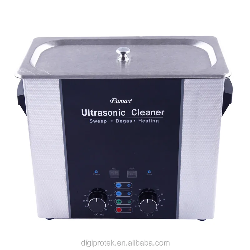 

Eumax Sweep and Degas function heated stainless steel made Manual setting LED display Professional 6L Ultrasonic Cleaner