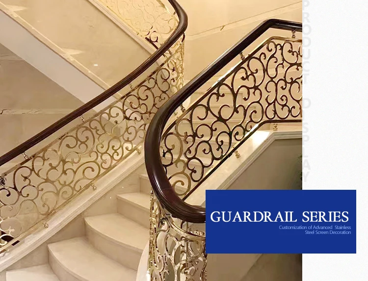 villa artful best home golden stainless stairs railing design interior 304/316 stainless steel handrail for stairs