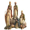 polyresin religious figure nativity set