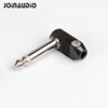 DIY Solderless Guitar Pedal board Patch cable Black 6.3mm mono Guitar S type TS plug