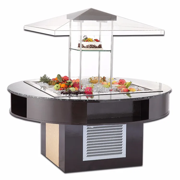 Commercial Marble Display Counter Top Salad Bar Refrigerator Buy