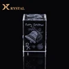 Engraved Crystal Decoration Cartoon Gifts 3D Image Crystal Cube For Kids Birthday