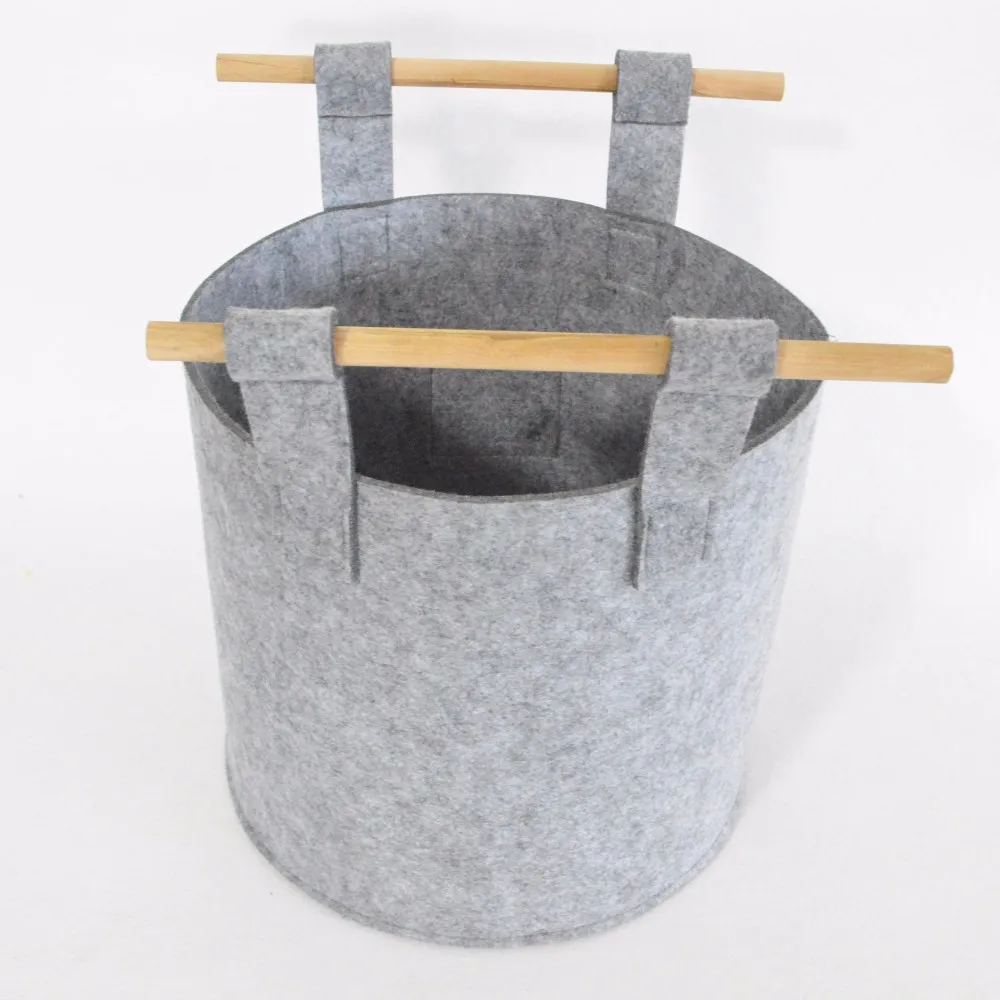 felt toy storage basket