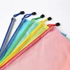 A4 PVC File Folder / Zipper gridding Bag File / Document Mesh Bag School Office Supply