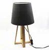 Wooden Table Lamp With Cross Base