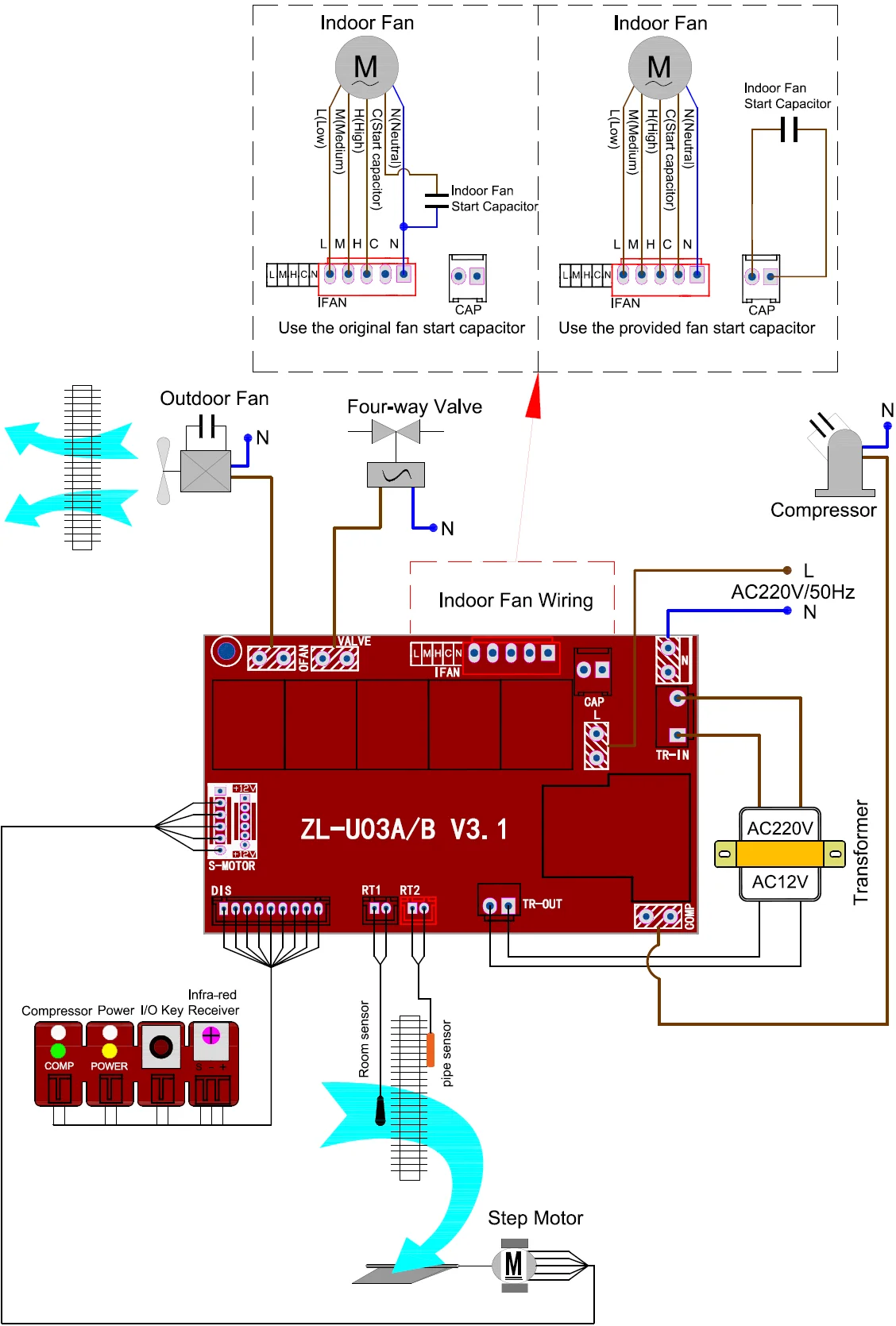 Zlu03a/b,Universal A/c Controller For Split Air Conditioner,Universal