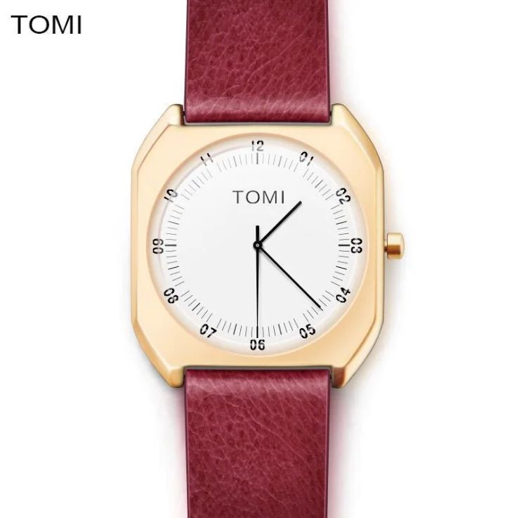 

TOMI T068 Brand New Fashion luxury Elegant woman Watches Simple Ultra Thin dial Casual Male Quartz Clock Man Watch Wristwatch