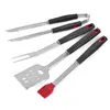 Amazon Top Seller 2019 Outdoors Food Grade 2CR14 Stainless Steel Multiple Functional Barbecue Tools Set 4 Pieces