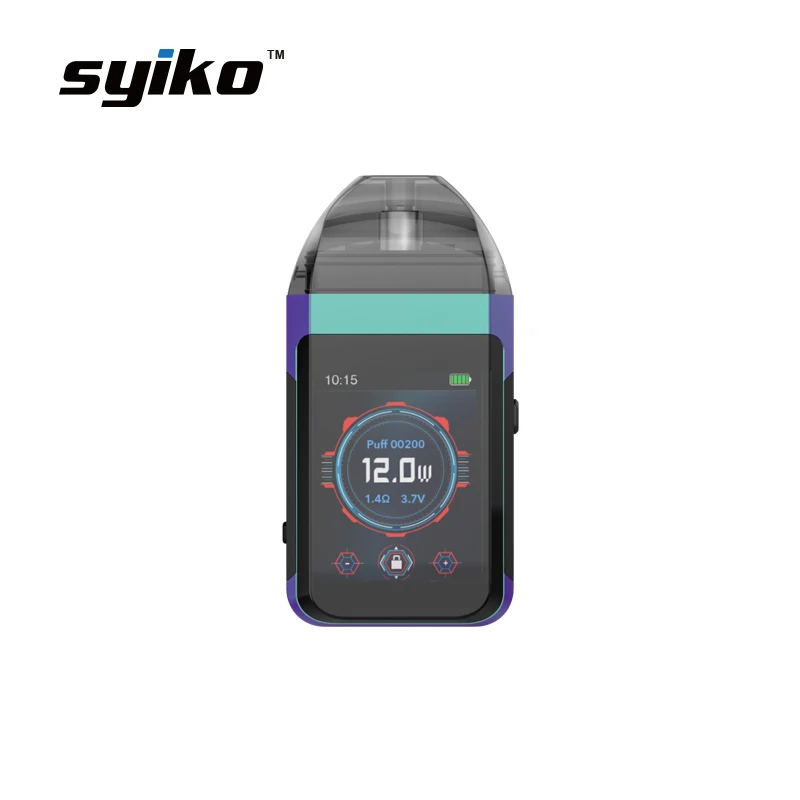 

2019 Syiko Newest Coming Pod Mod With refillable Mesh Coil For vaping Variable wattage Starter Kit SE Pod vape Pod System