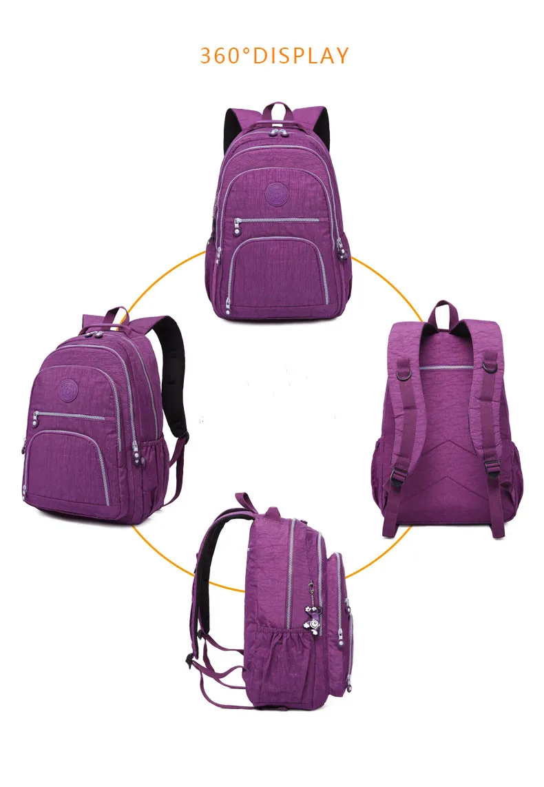 nylon basic daypack