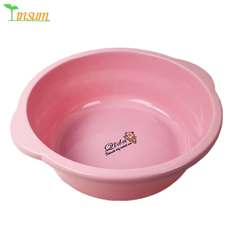 large plastic wash basin