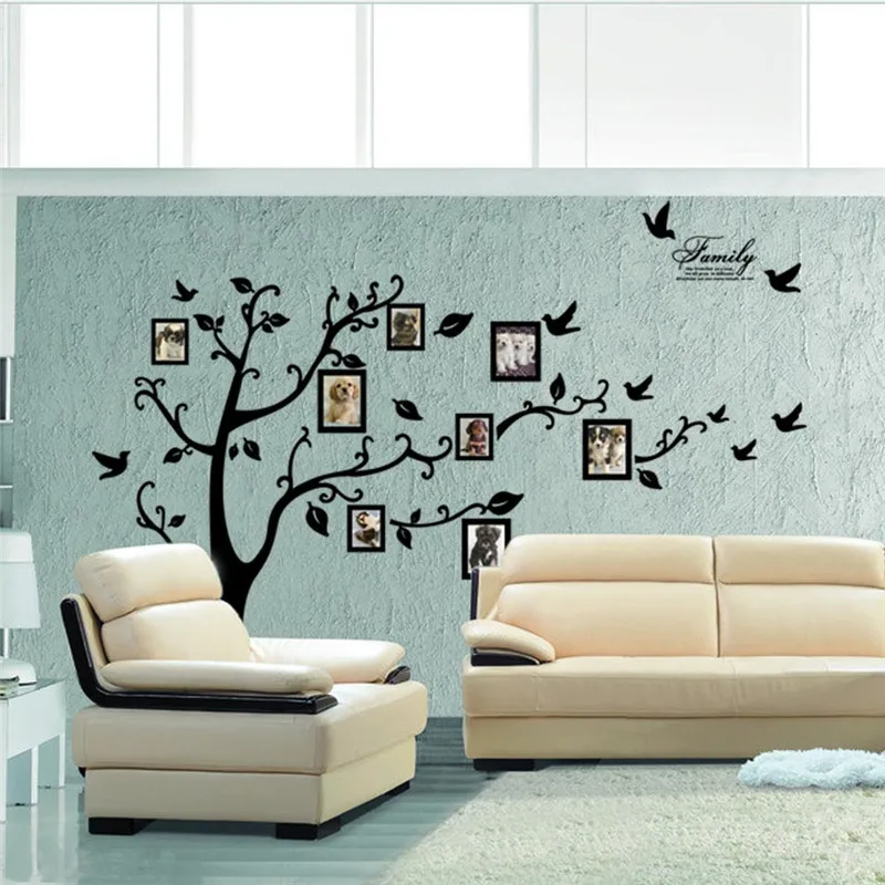 16 x 40 Brown/Black Design with Vinyl JER 1280 3My Dog Is Family Peel and Stick Sticker Vinyl Wall Decal 