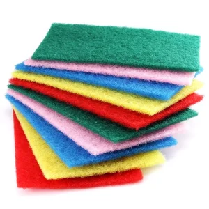 Image of New arrivals fiber dish washing kitchen cleaning sheets scotch brite scouring pads