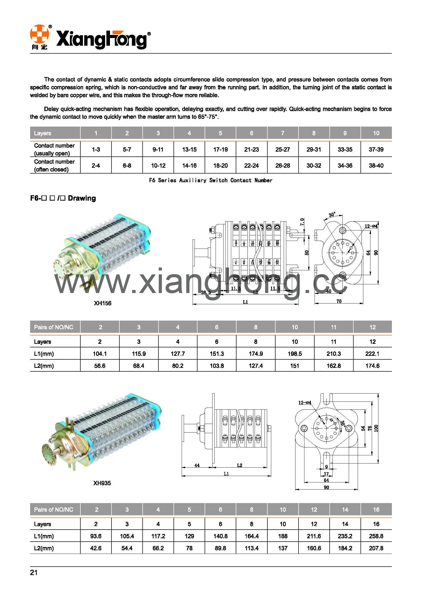  auxiliary cam switch