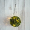 Plastic Hanging grass ball with LED light Artificial Wedding Grass Balls Artificial Milan ball HL-011