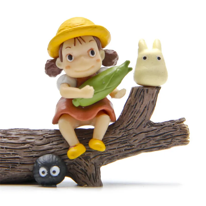3pcs Deluxe Set Hayao Miyazaki My Neighbor Totoro Collectible Figure Toys Model Briquettes Toy Gift - 2