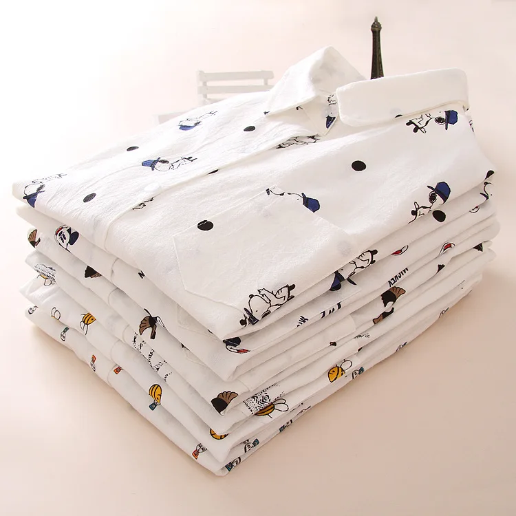 

Wholesale Elegant Women Blouse long sleeve Cotton Casual Blous Tops