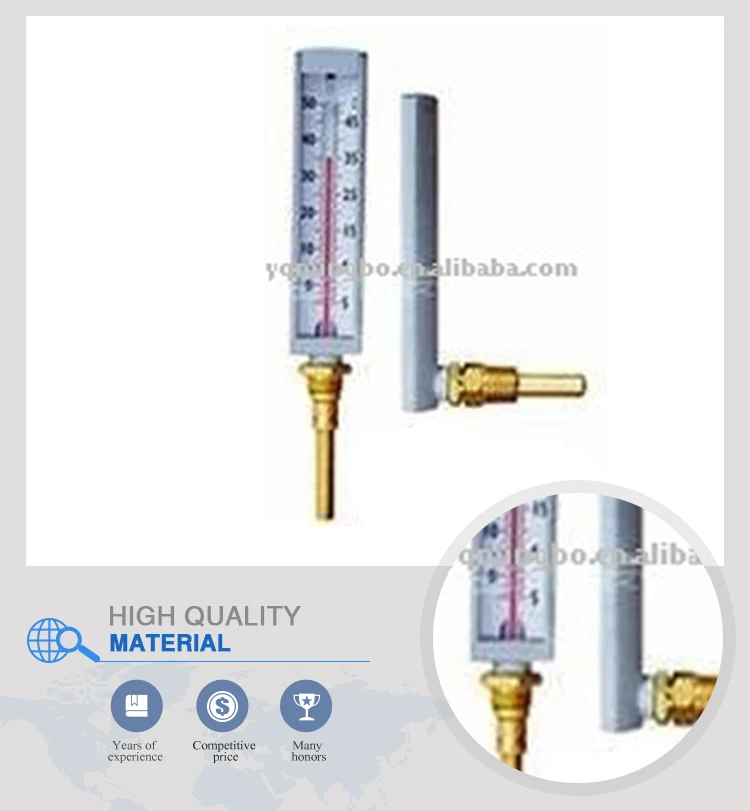 glass thermometer hot water temperature gauge