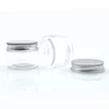 Free Sample 30g 40g 50g 60g 80g round clear PET plastic candy jar for storage with metal aluminum lid