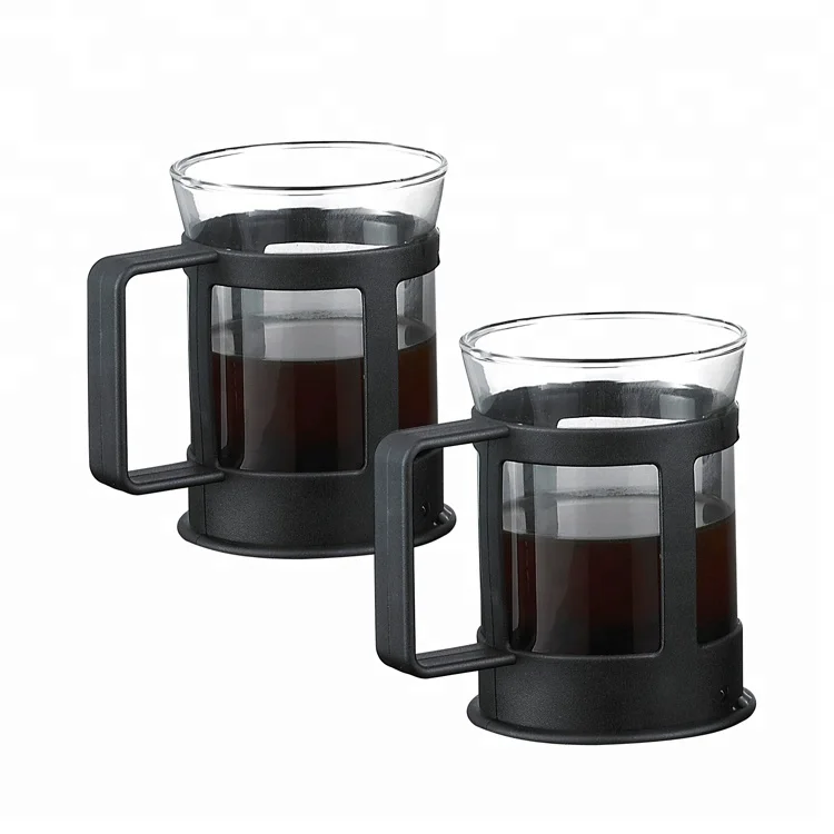 glass tea and coffee cups