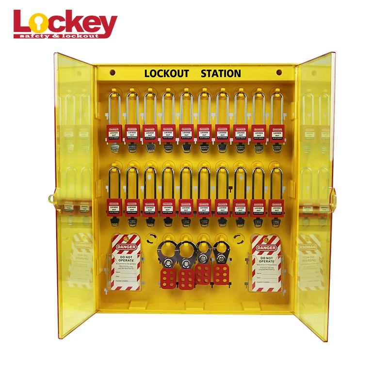 Lockey 2018 new Industrial Padlock safety Combined tagout lockout station