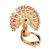 Zinc Alloy Material Universal Compatible Brand Custom Phone Holder Peacock Mobile Phone Stents