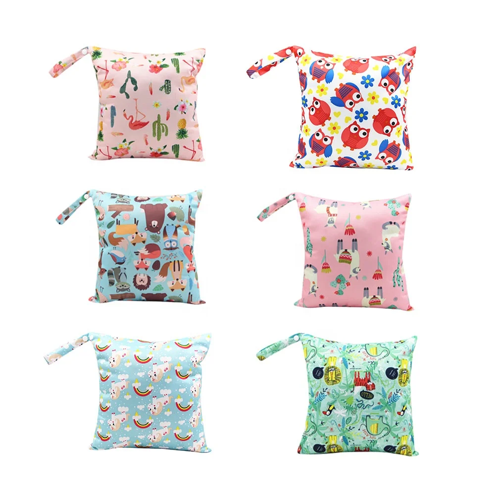 

Hot sale baby cloth diaper wet bag waterproof reusable diaper bag, Any colors/printeds as your request