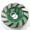 4 Inch silver welding spiral turbo grinding wheel for stone