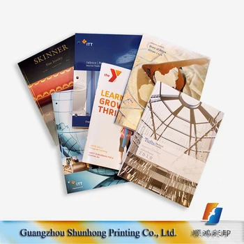 custom a4 size art paper full color brochure autobiography